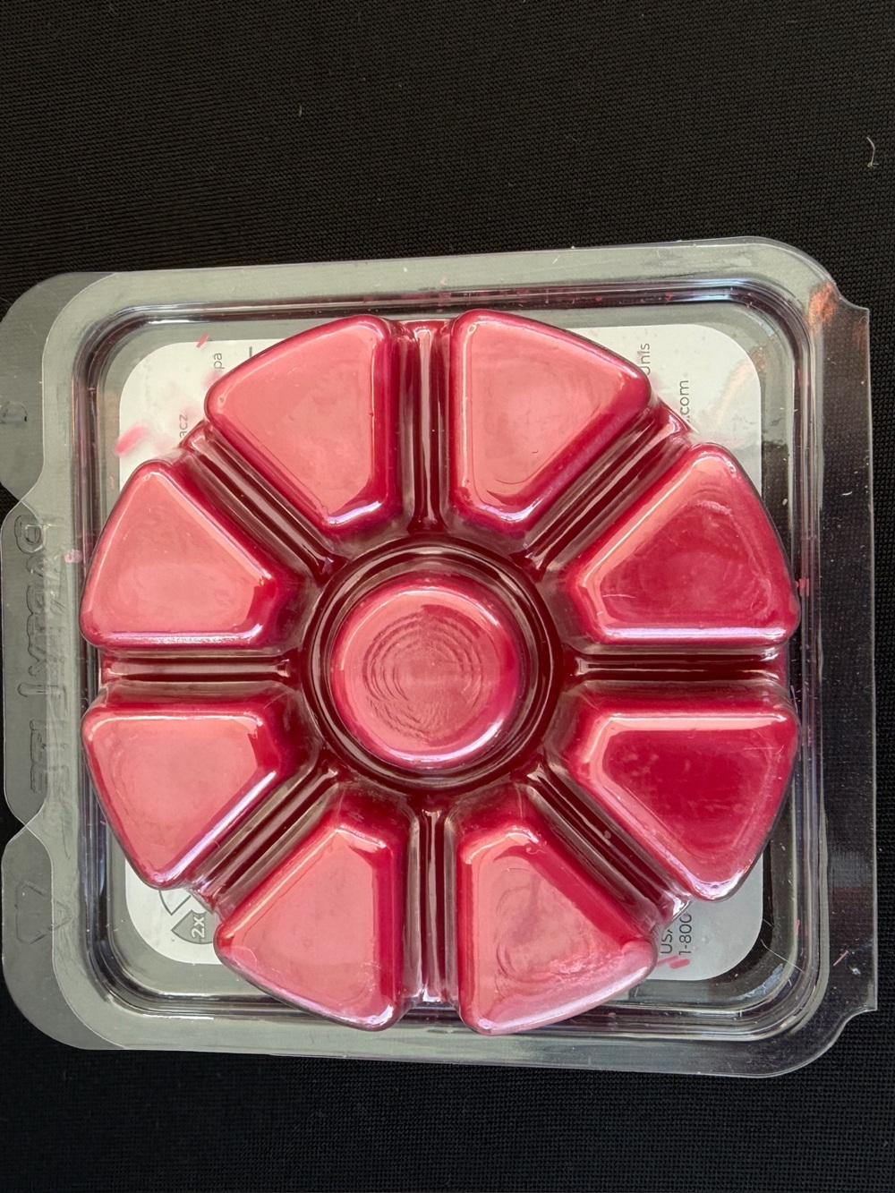 Partylite Fall Autumn Red Cashmere Cassis Rose Sandalwood Scent Plus Melts Tart